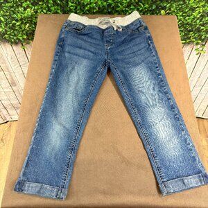 Justice Girls Simply Low PEDAL Capri Denim Blue Jeans Size 12 (SKU: 150G)